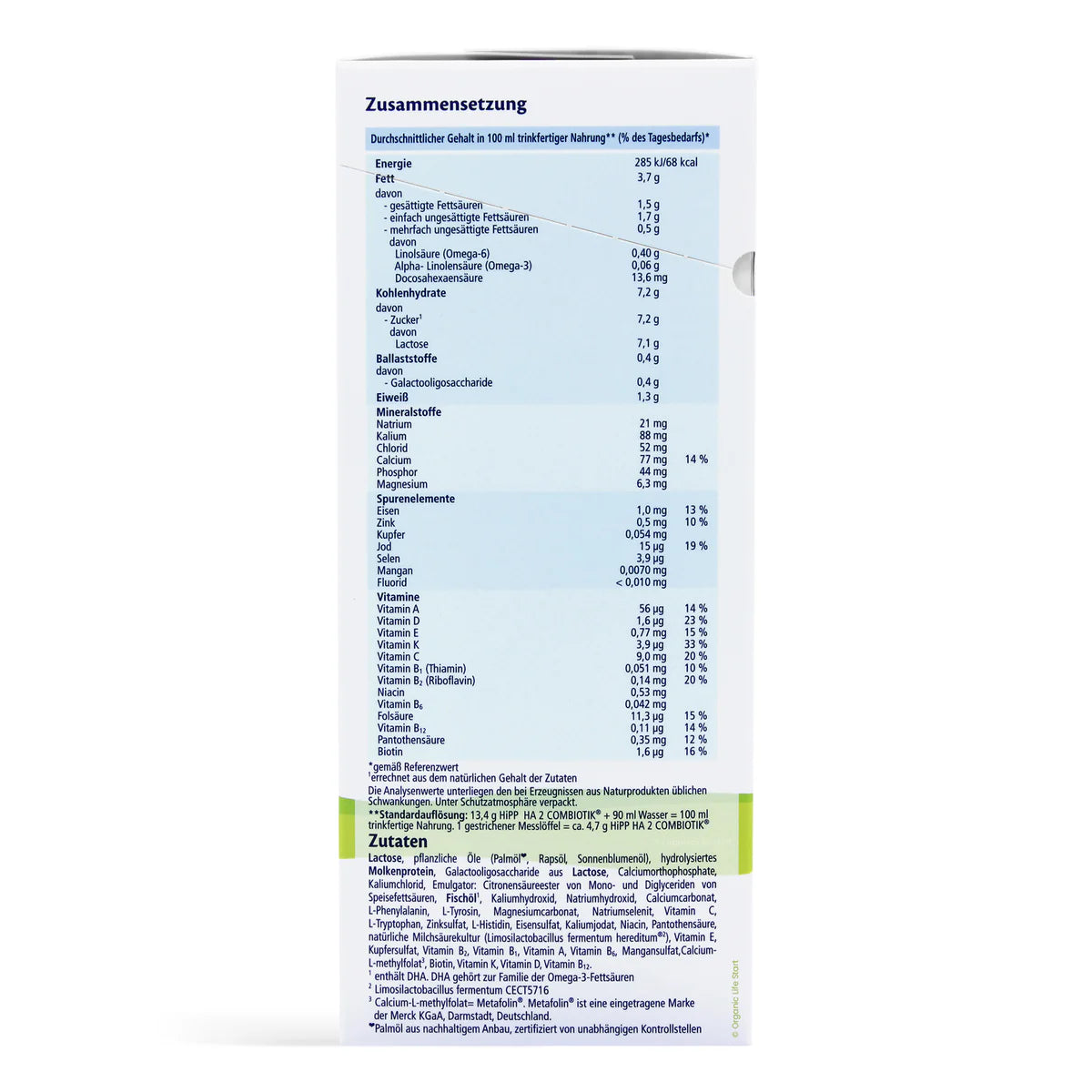 HiPP Stage 2 Hypoallergenic (HA) Formula 600g