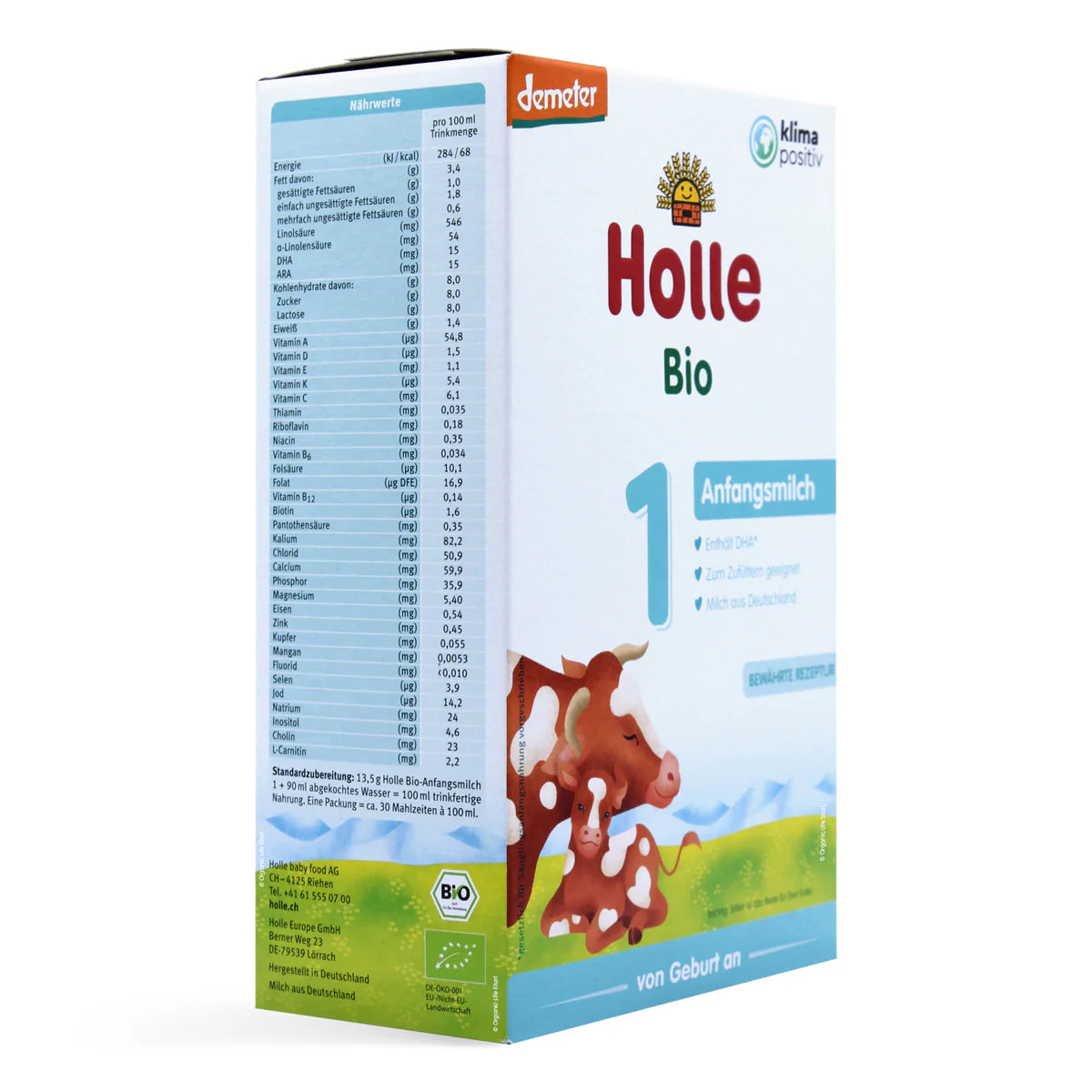 Holle Stage 1 Organic Infant Formula 400 g