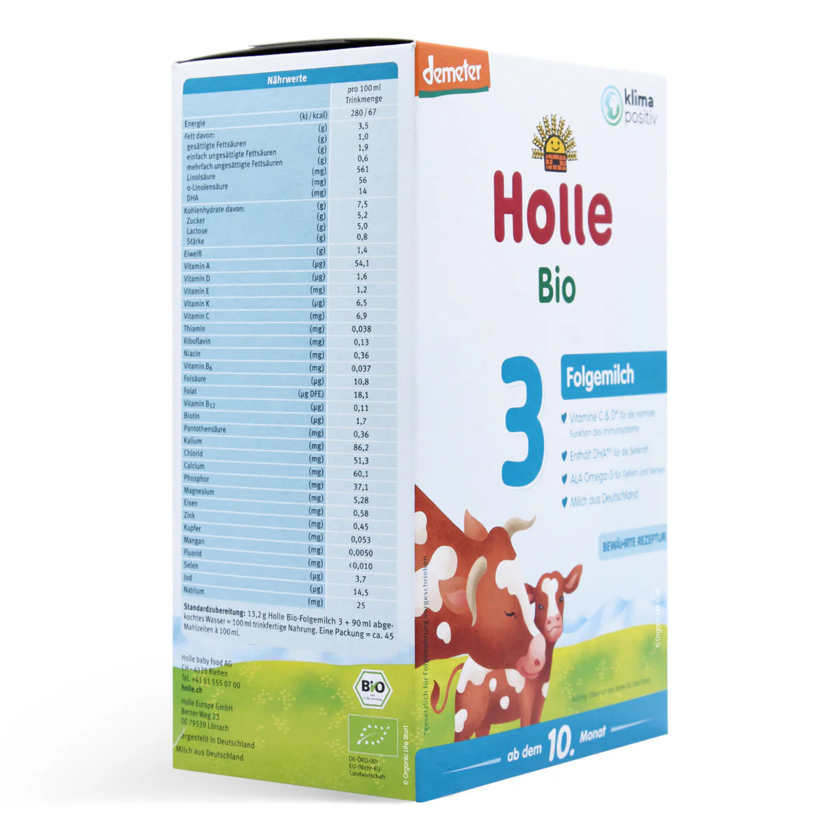 Holle Stage 3 Organic Infant Follow On Formula 600 g