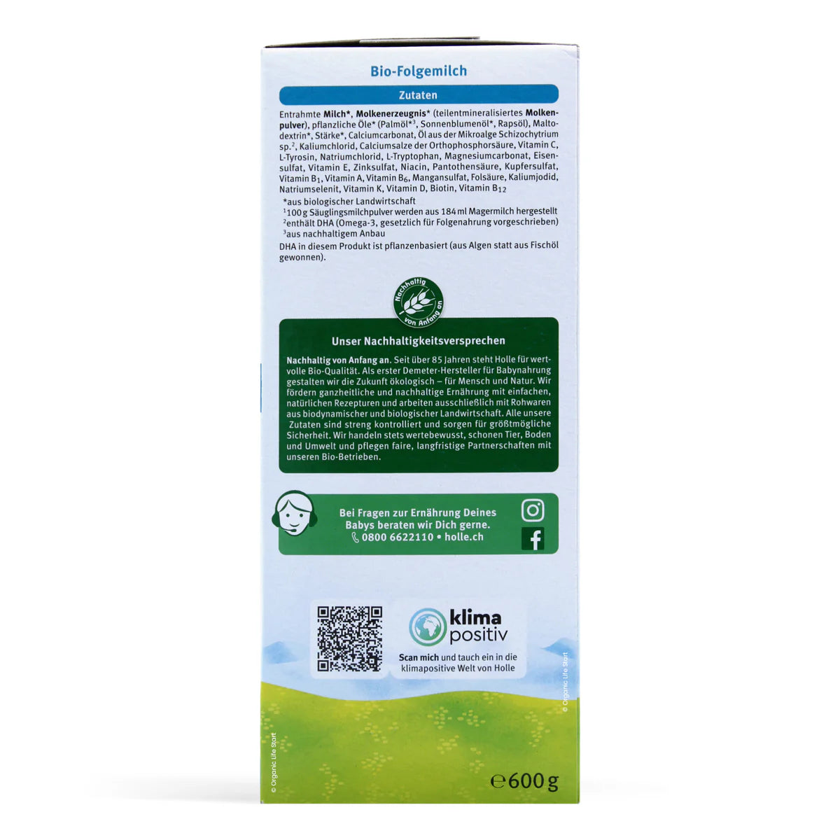Holle Stage 4 Organic Toddler Formula 600 g
