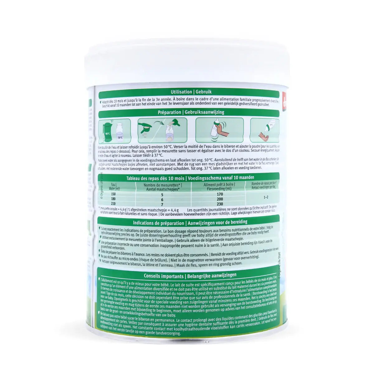 Holle Dutch Stage 3 Organic Goat Milk Baby Formula 800g