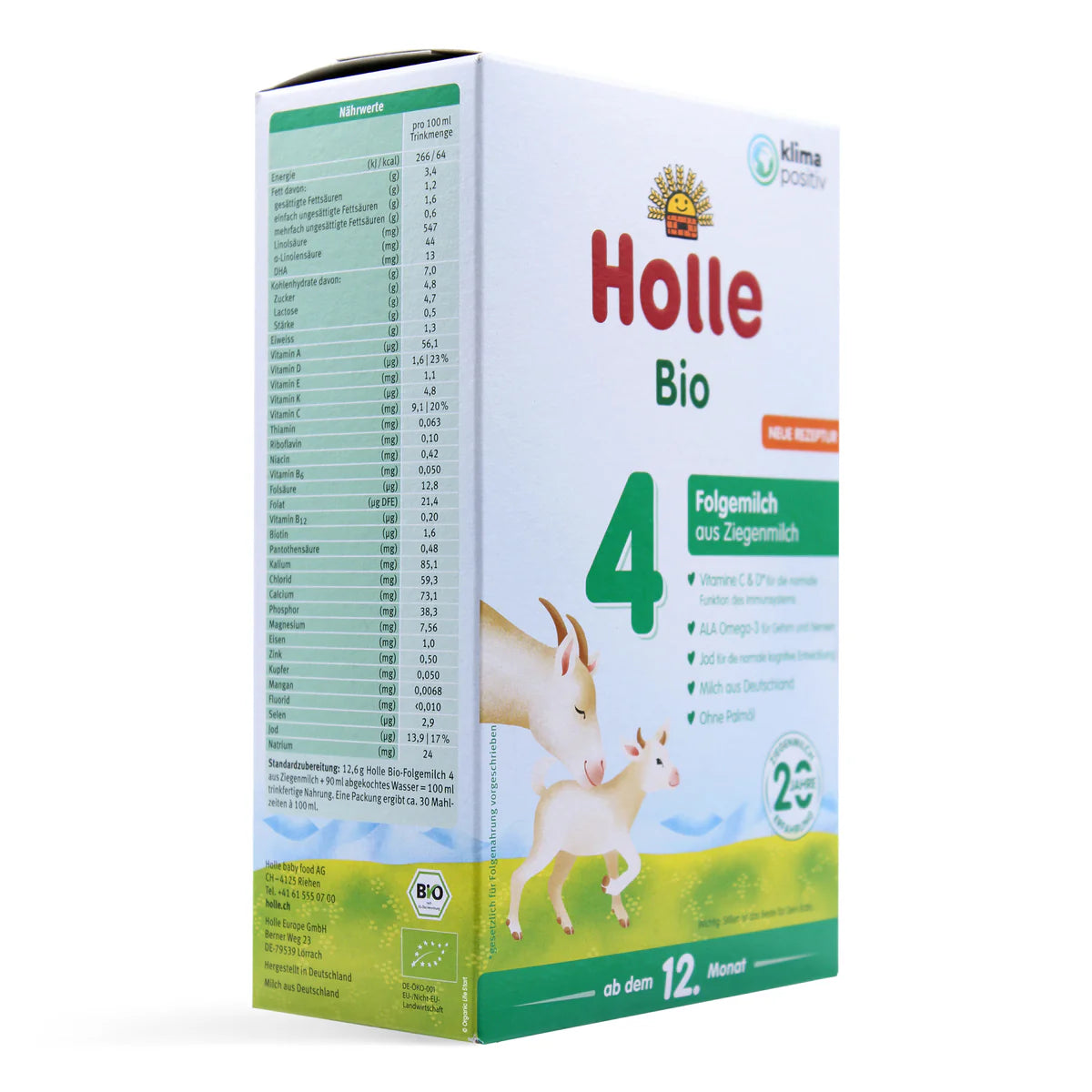 Holle Stage 4 Organic Growing Up Goat Milk Formula 400 g