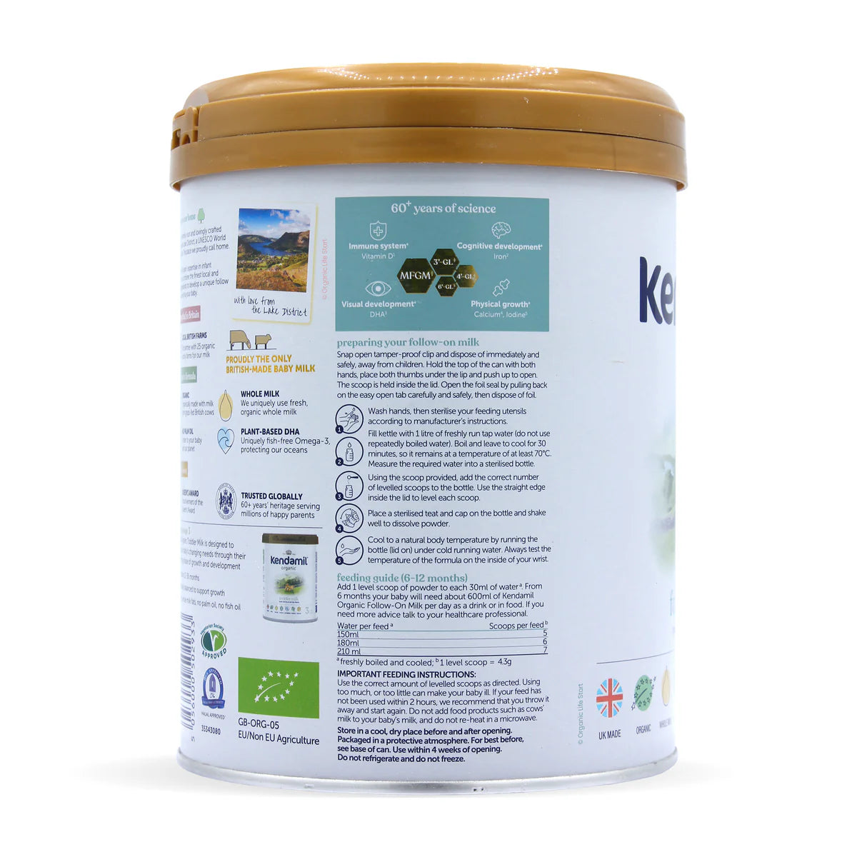 Kendamil UK Stage 2 Organic Formula 800g