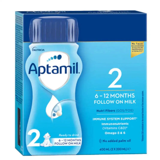 Aptamil Stage 2 Ready to Feed Baby Formula 400ml (2 x 200 ml)