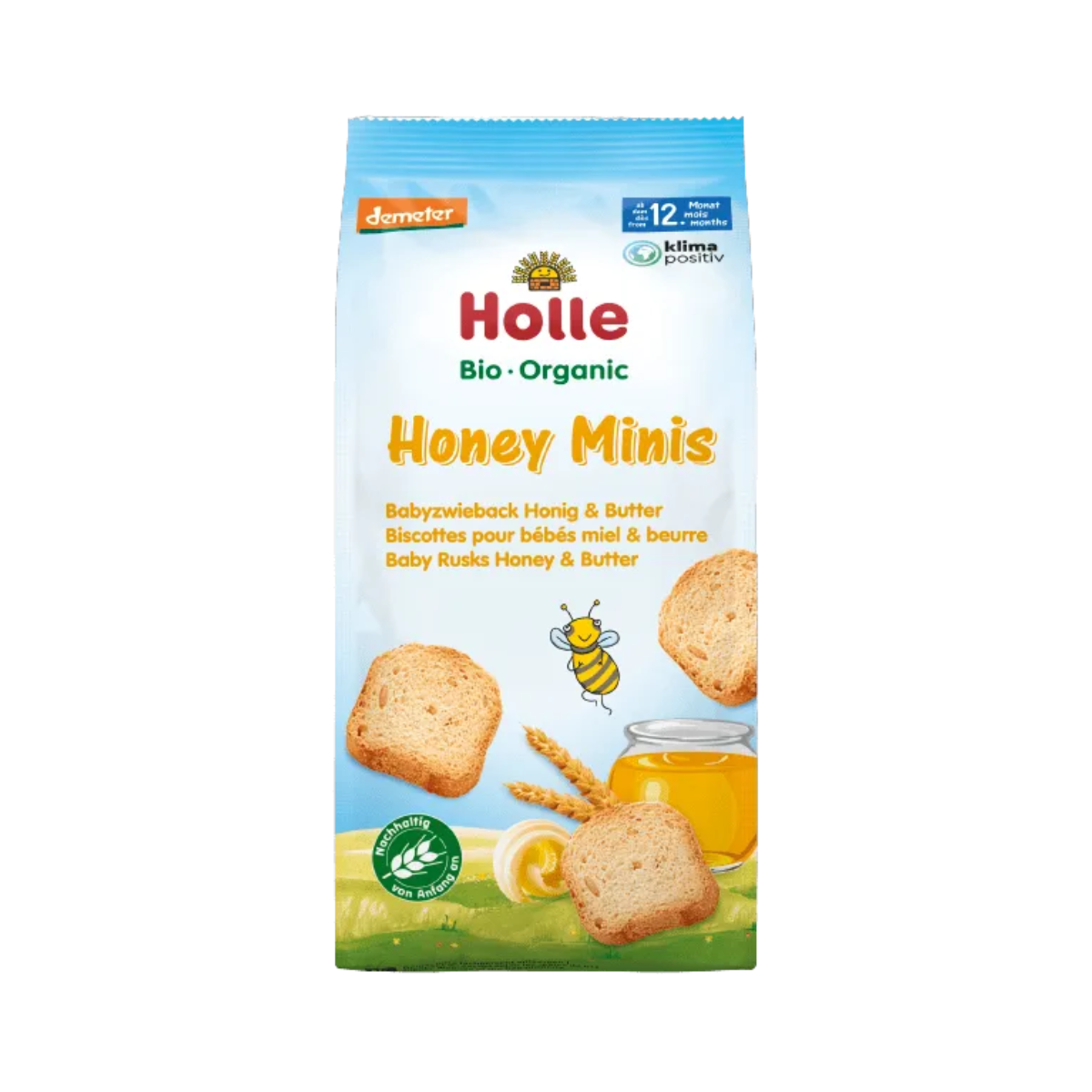 Holle Organic Butter and Honey Mini Rusk 100 g