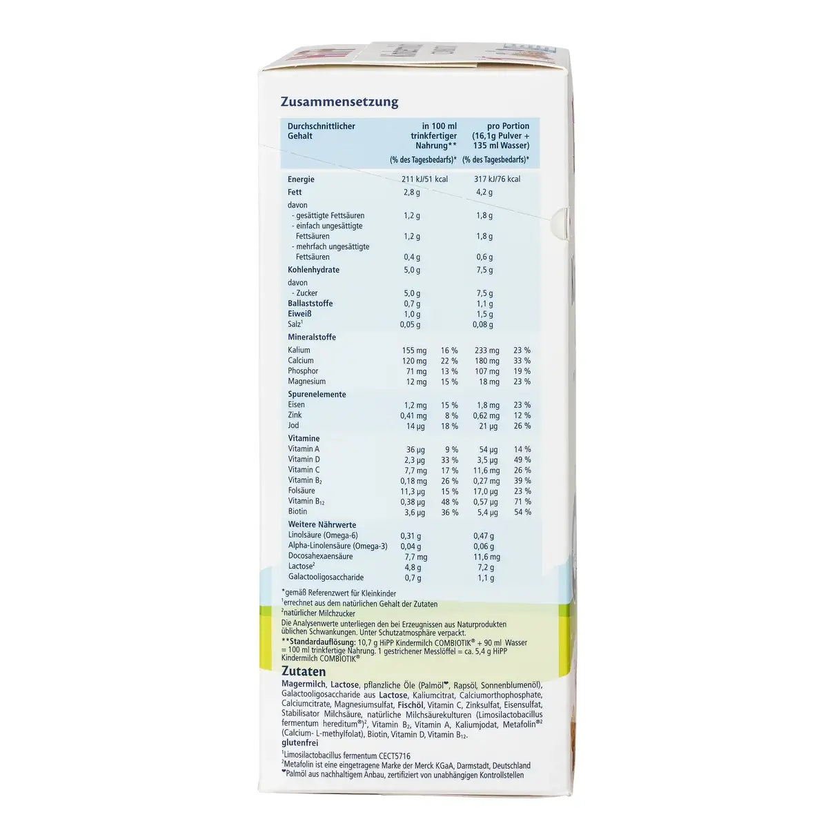 HiPP German Stage 4 Kindermilch Combiotic Baby Formula 600g