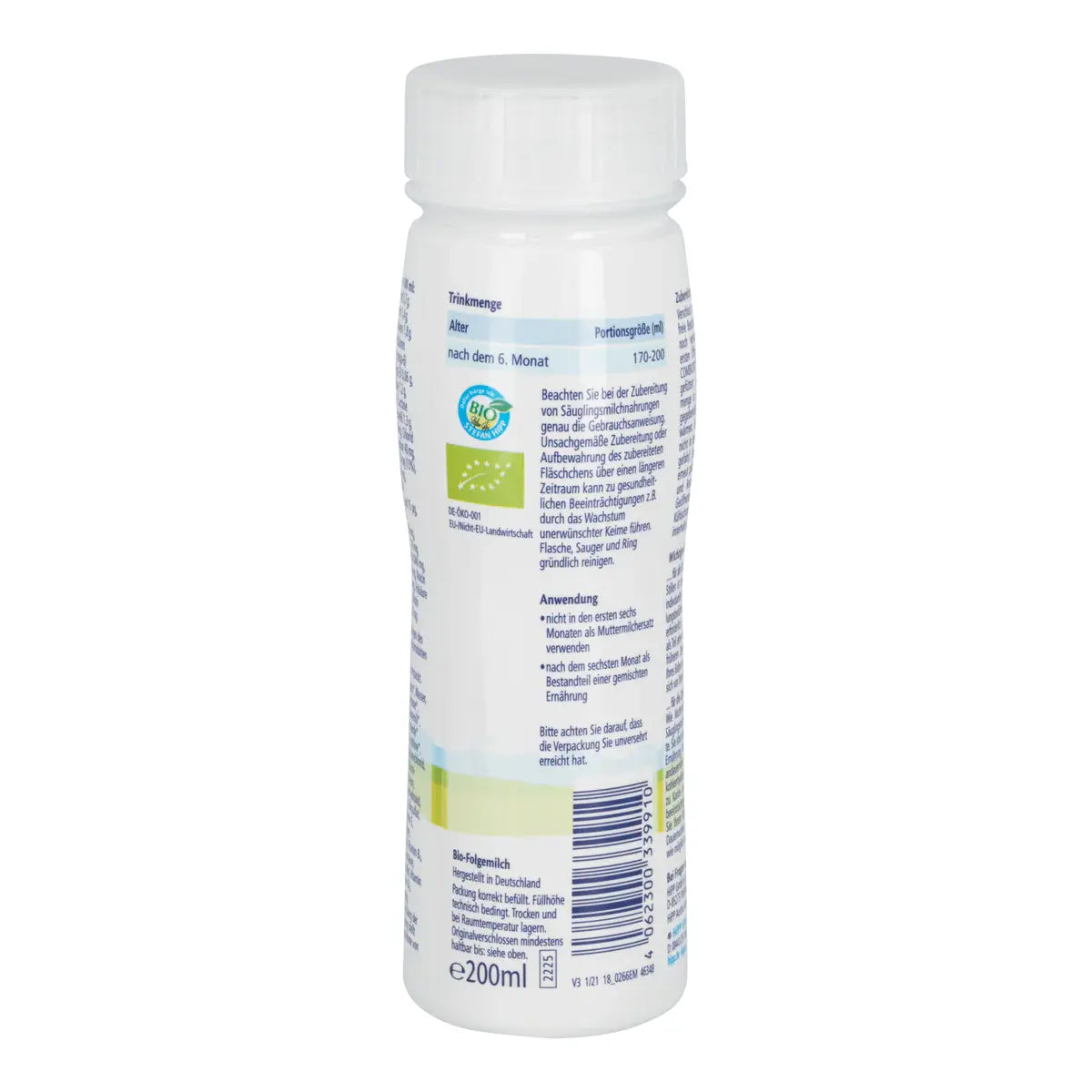 HiPP German Stage 2 Ready to Feed Organic Baby Formula 200ml (18 PACK)