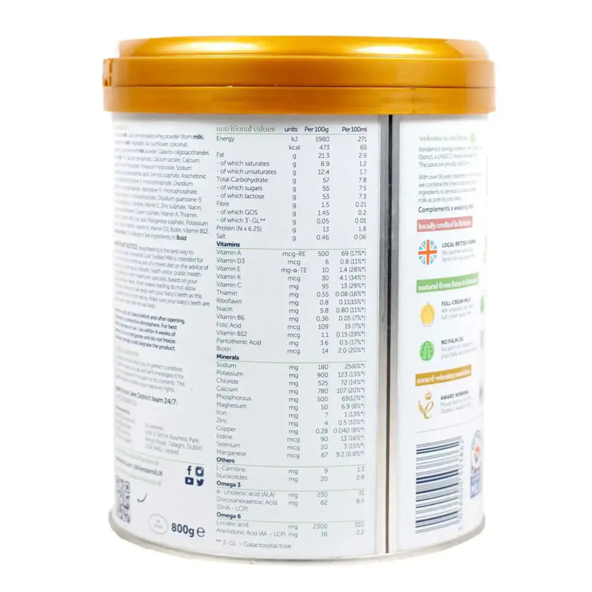 Kendamil Stage 3 Goat Milk Baby Formula 800g