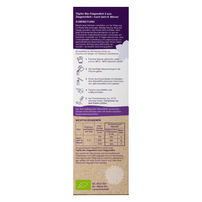 Topfer Stage 2 Lactana Organic Goat Milk Formula 400g