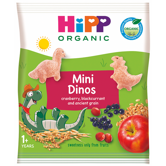 HiPP Cranberry and Blackcurrant Mini Dinos Rice Cakes 30 g