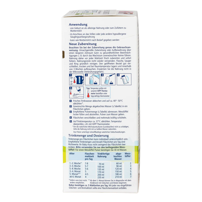 Ha Formula HiPP HA PRE Hypoallergenic Baby Formula from Birth (600g) | German ...