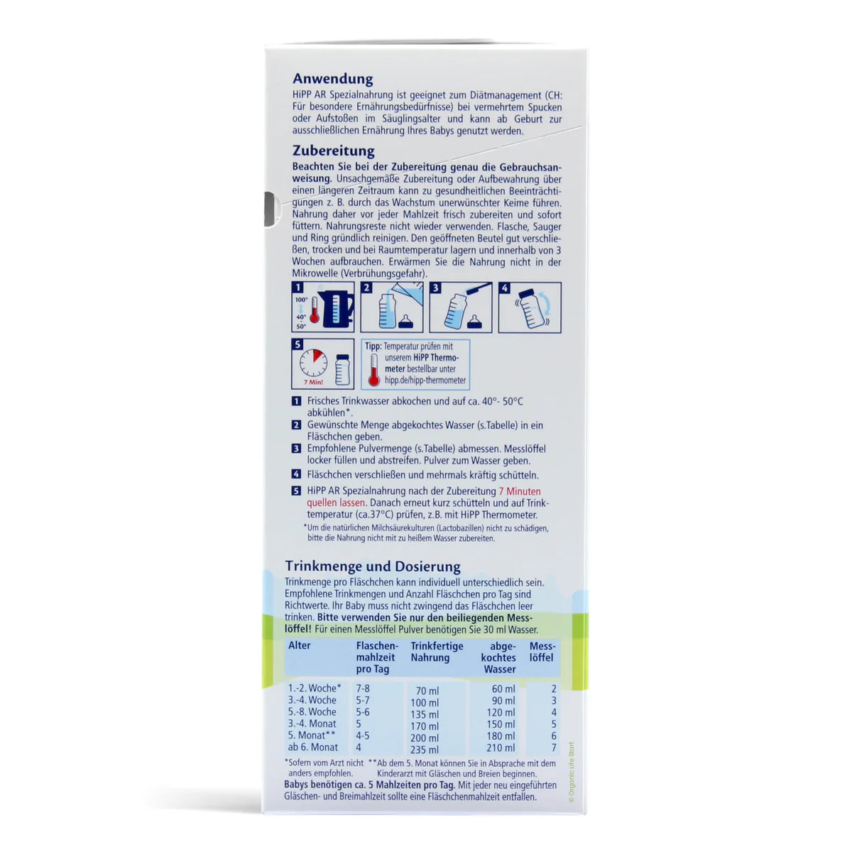 HiPP German Anti-Reflux (AR) Formula 600g
