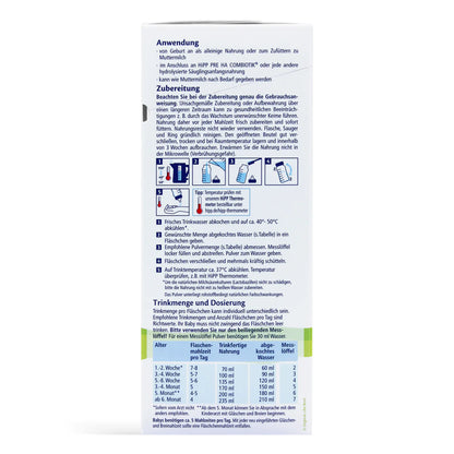 HiPP Stage 1 Hypoallergenic (HA) Organic Baby Formula 600g