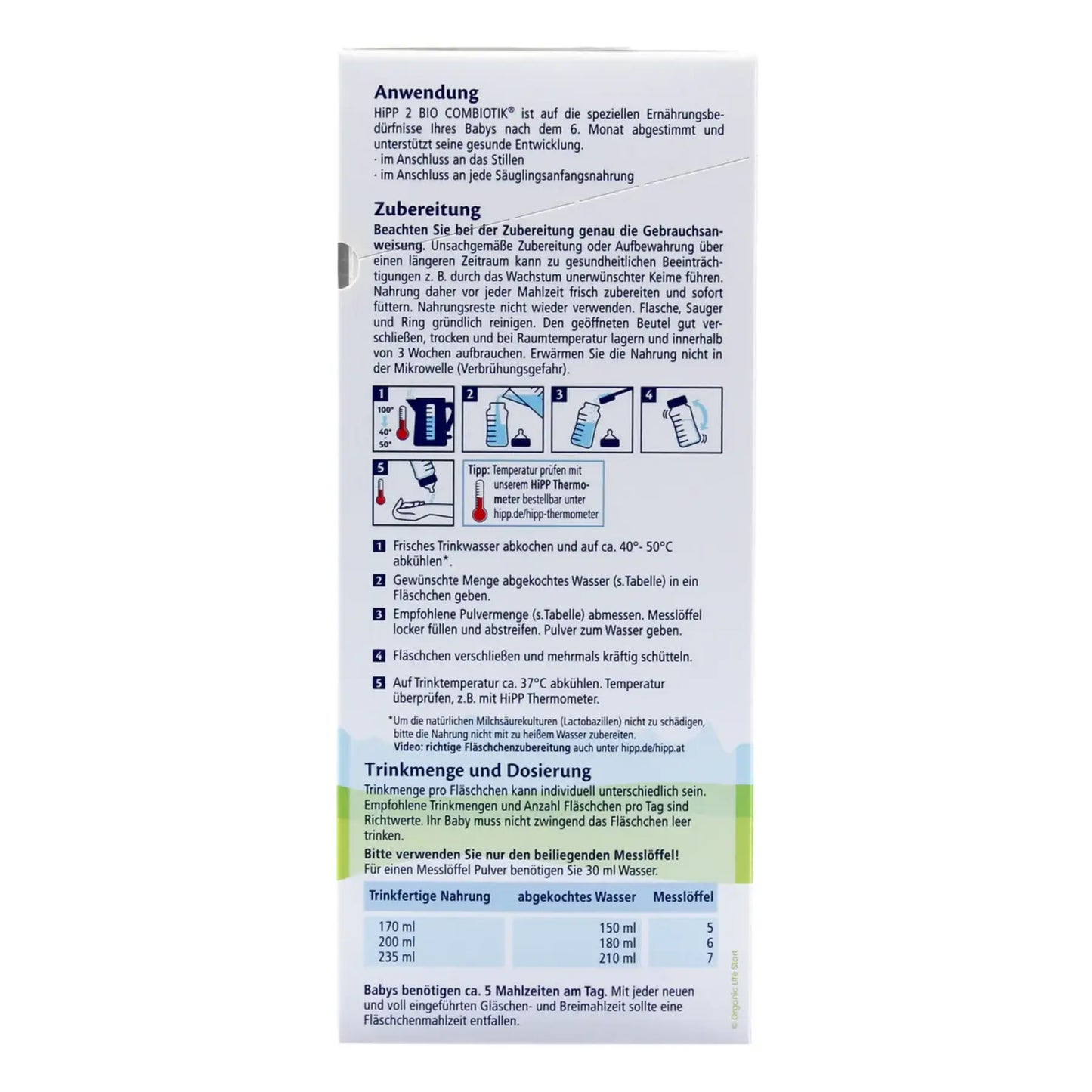 HiPP German Stage 2 Organic Combiotic Baby Formula 300g