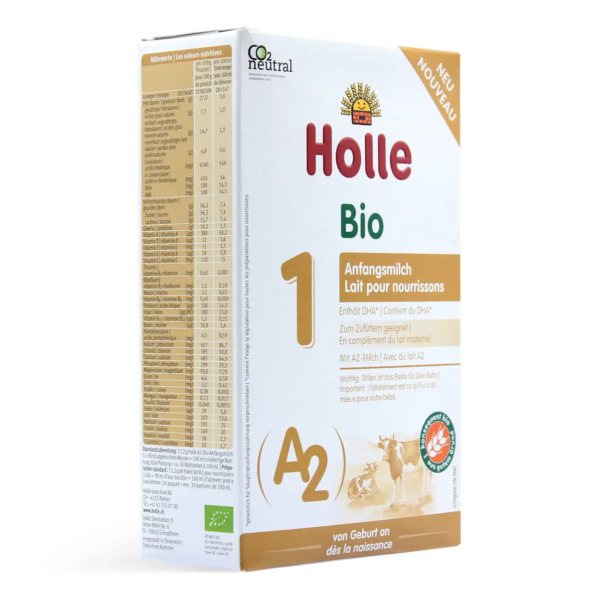 Holle Stage 1 Organic A2 Baby Formula 400g