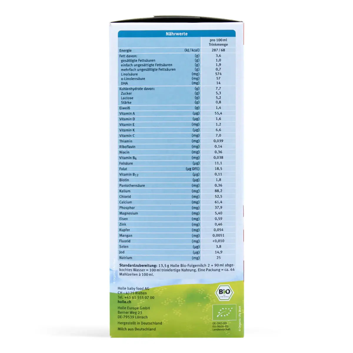 Holle Stage 2 Organic Baby Formula 400g