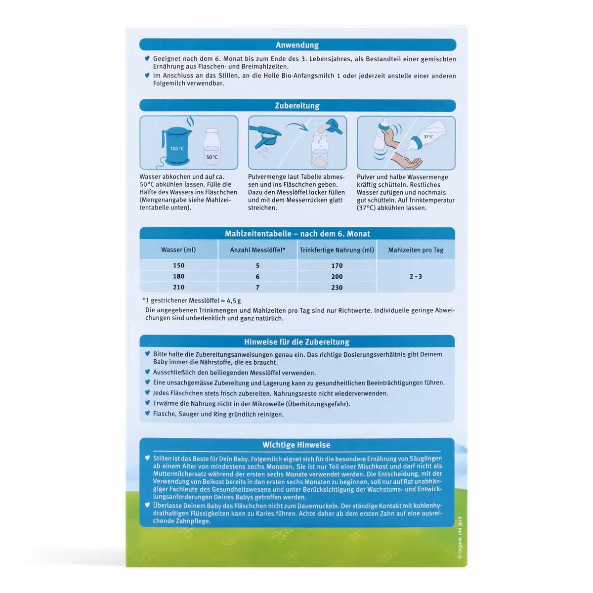 Holle Stage 2 Organic Baby Formula 400g