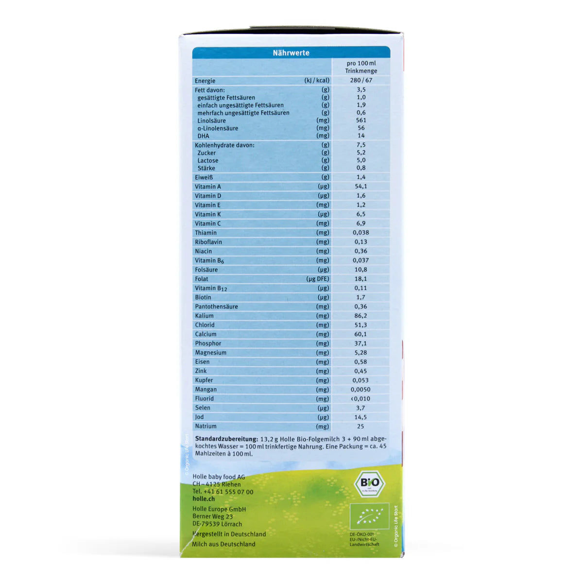 Holle Stage 3 Organic Infant Follow On Formula 600 g