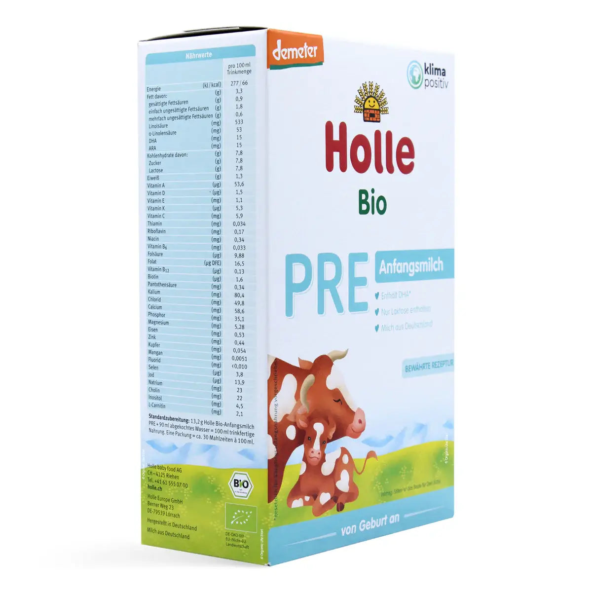 Holle Stage PRE Organic Baby Formula 400g