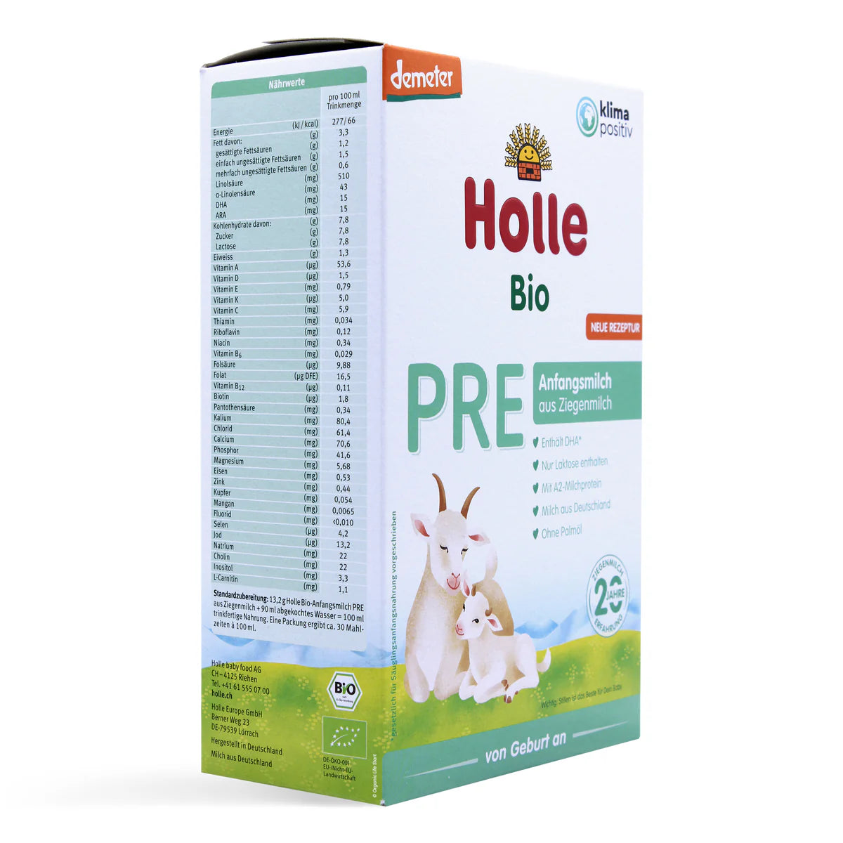 Holle Stage PRE Organic Goat Milk Formula 400 g