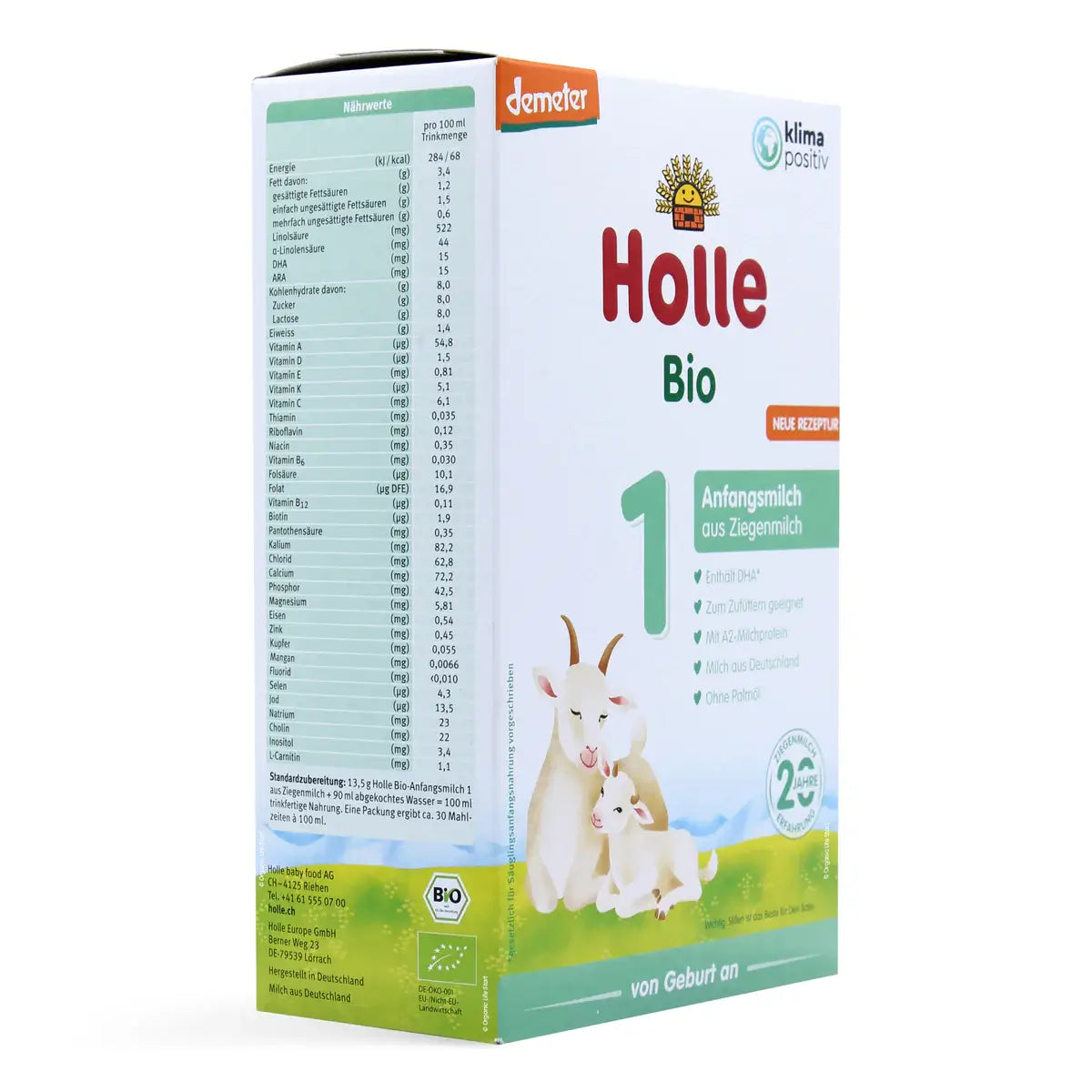 Holle Stage 1 Organic Goat Milk Baby Formula 400g