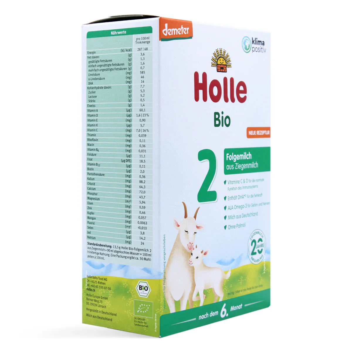 Holle Stage 2 Organic Infant Goat Milk Follow On Formula 400 g