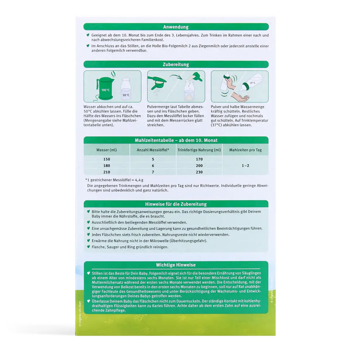 Holle Stage 3 Organic Goat Milk Baby Formula 400g