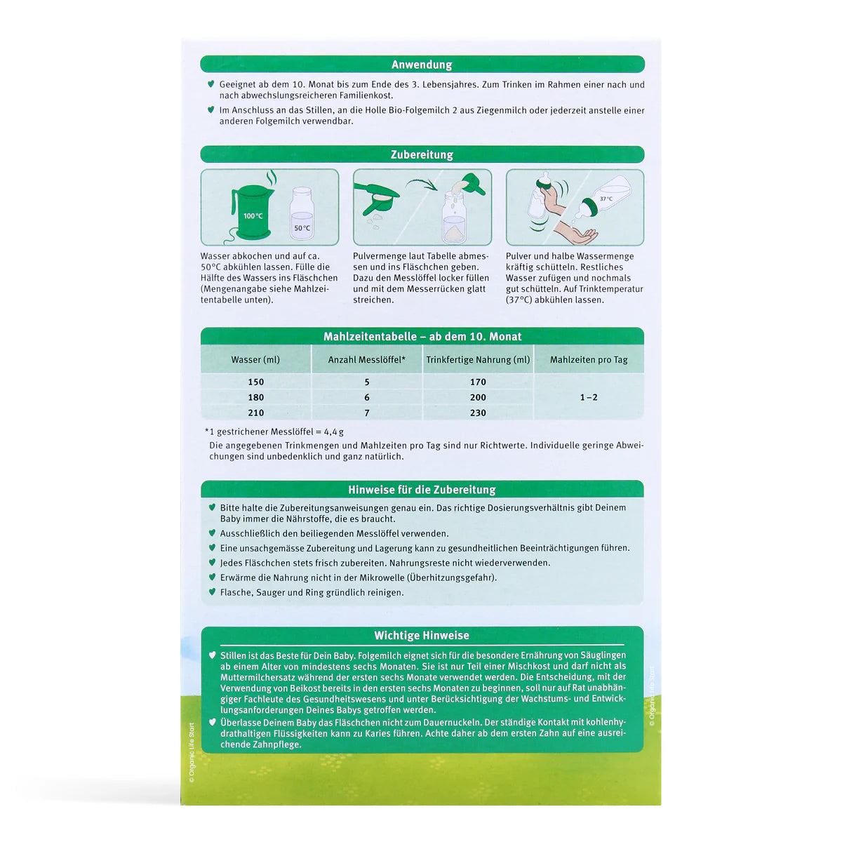 Holle Stage 3 Organic Infant Goat Milk Follow On Formula 400 g