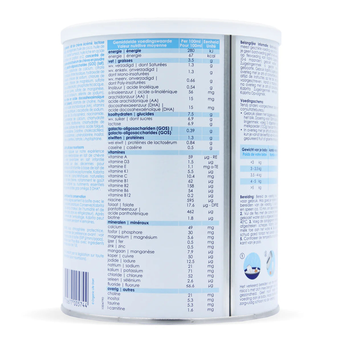Kabrita Stage 1 Goat Milk Baby Formula 800g
