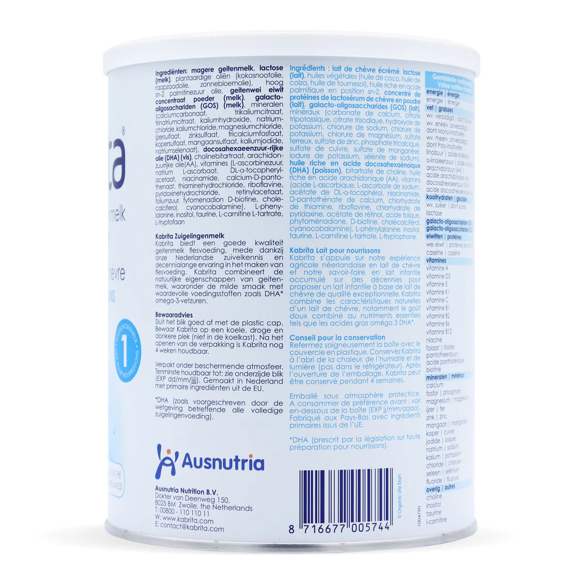 Kabrita Stage 1 Goat Milk Baby Formula 800g