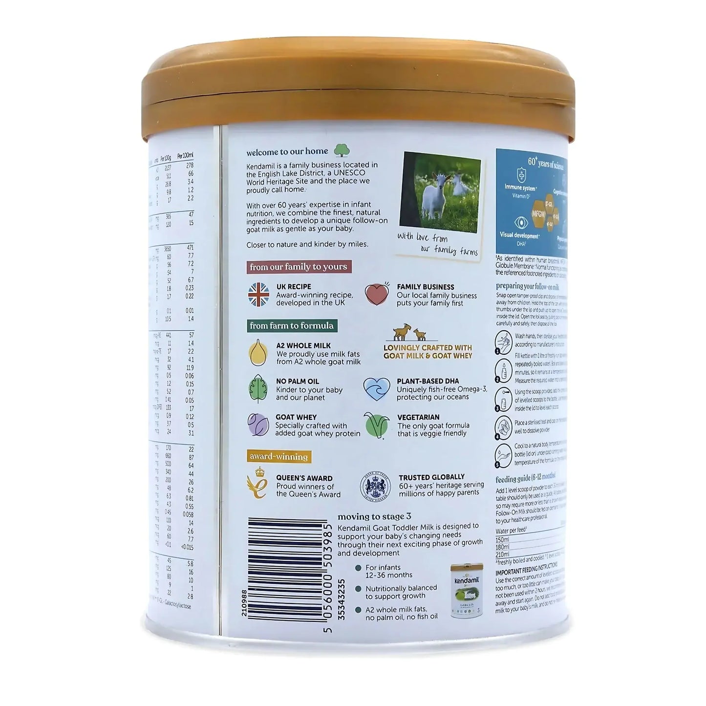 Kendamil Stage 2 Goat Milk Baby Formula 800g