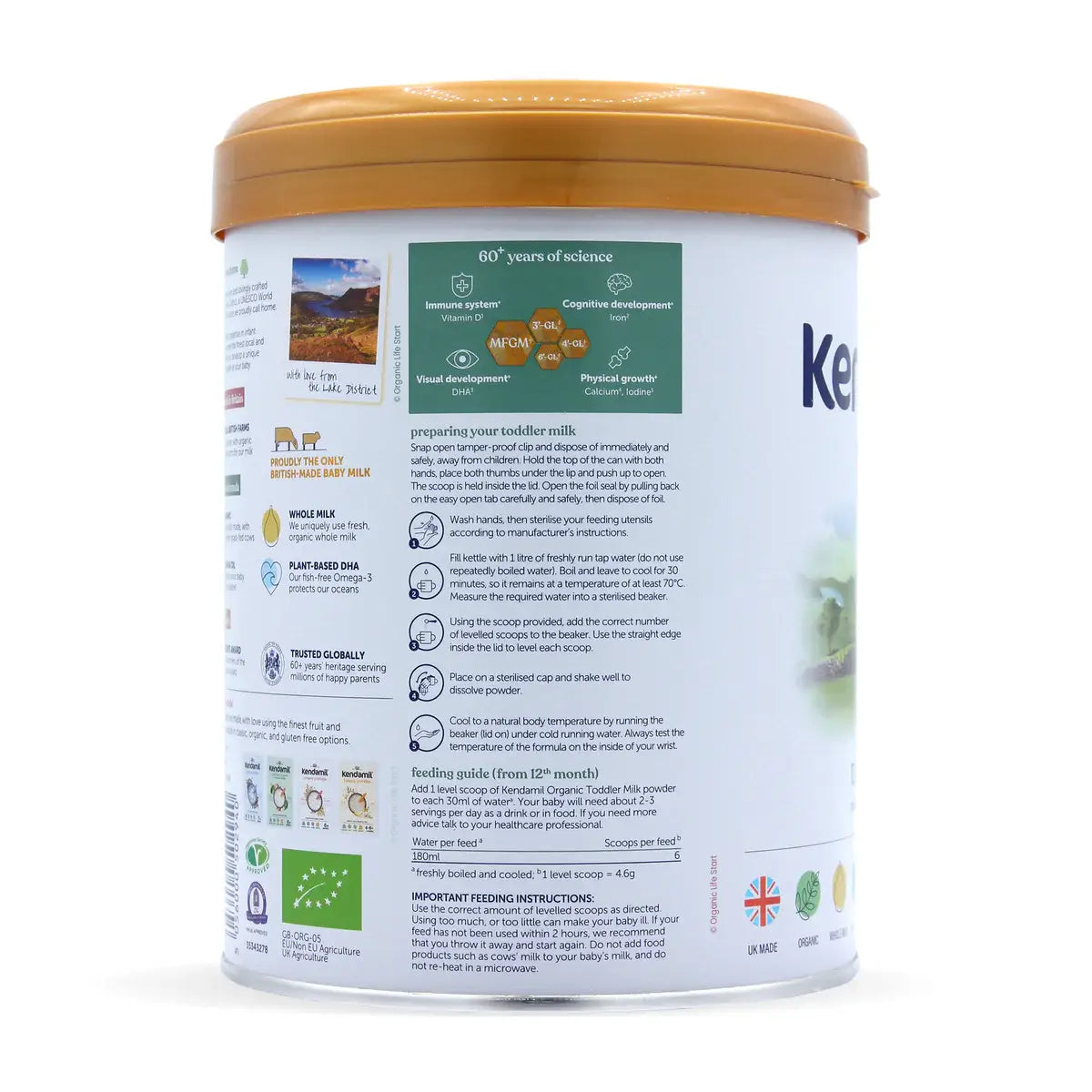 Kendamil Stage 3 Bio Nature Organic Baby Formula 800g