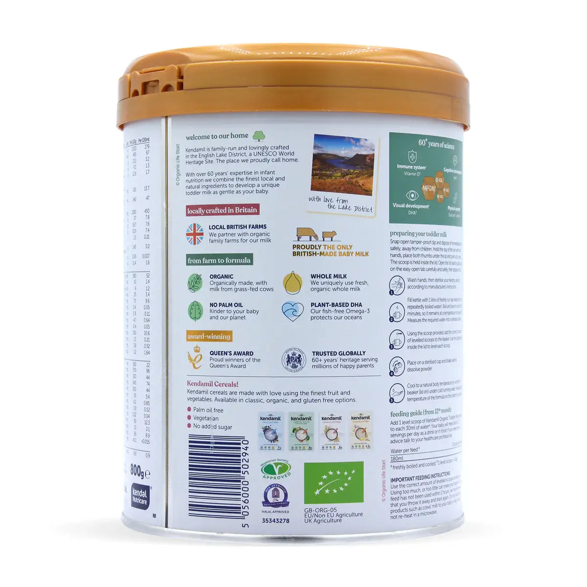 Kendamil Stage 3 Bio Nature Organic Baby Formula 800g