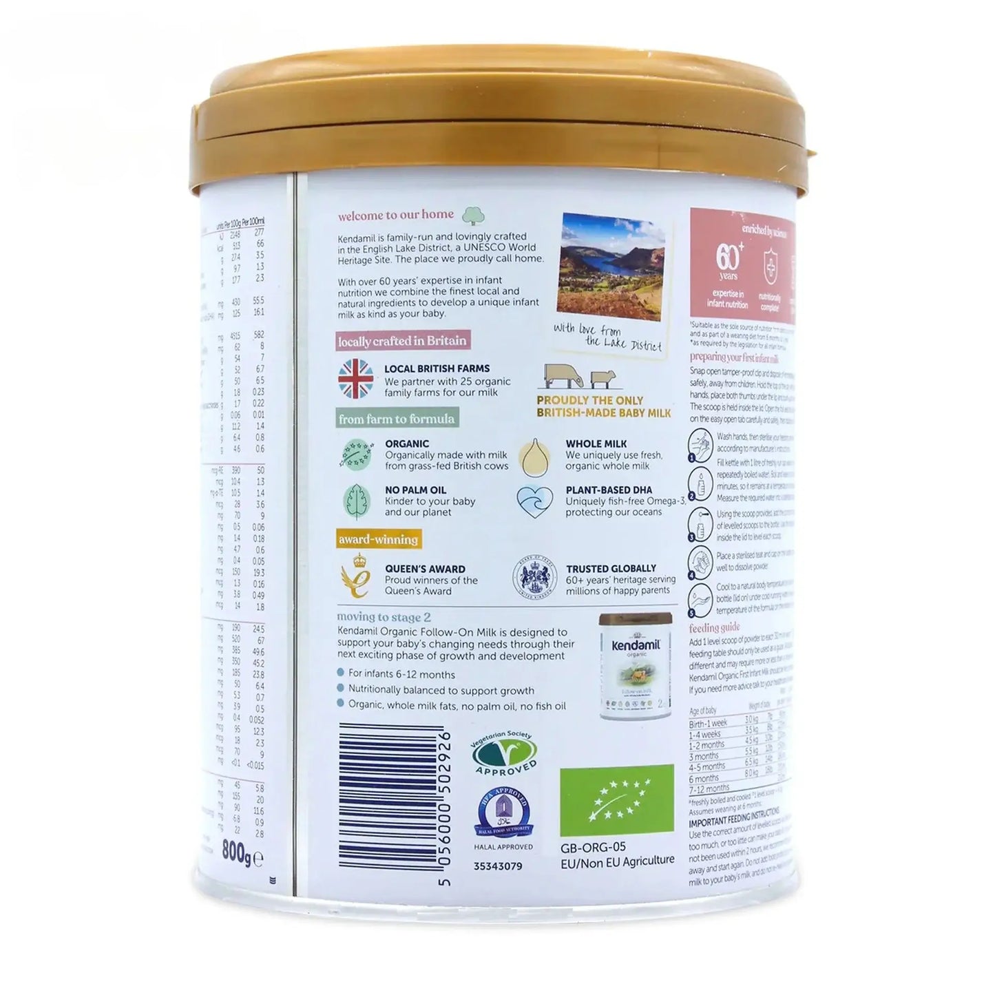 Kendamil Stage 1 Premium Baby Formula 800g