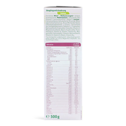 Lebenswert Bio Stage 1 Organic Formula 500g
