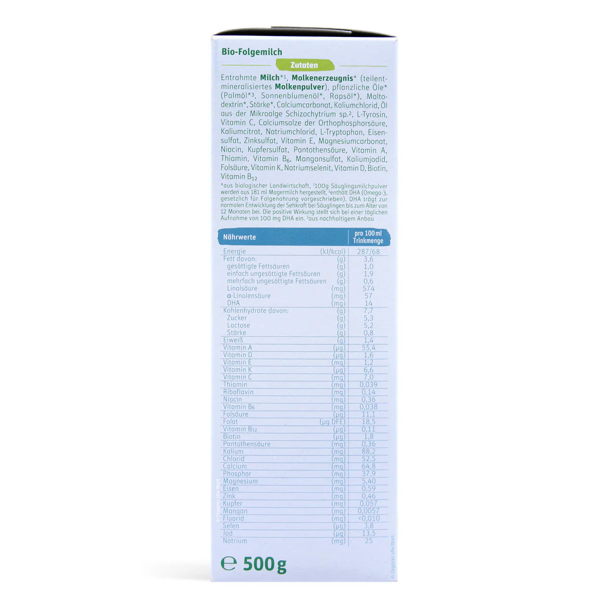 Lebenswert Bio Stage 2 Organic Formula 500g