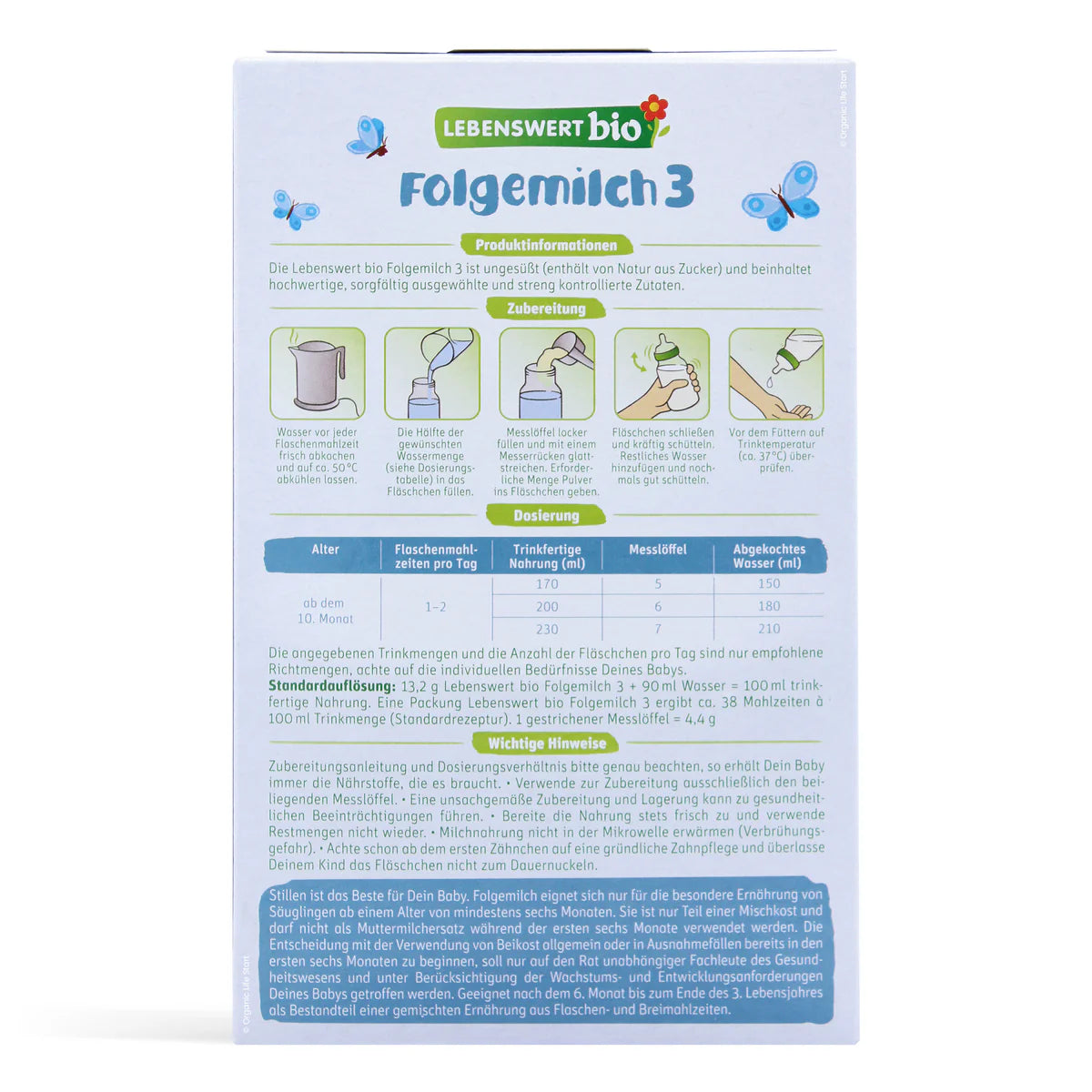 Lebenswert Bio Stage 3 Organic Formula 500g