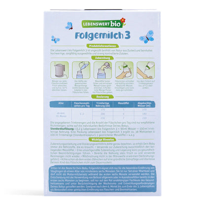 Lebenswert Bio Stage 3 Organic Formula 500g