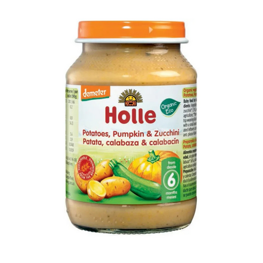 Holle Organic Baby Food Jar Potatoes, Pumpkin & Zucchini 190 g