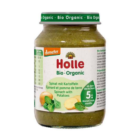 Holle Organic Spinach and Potato Puree 190 g