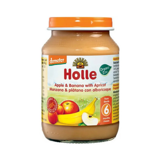 Holle Organic Apple & Banana with Apricot Puree 190 g