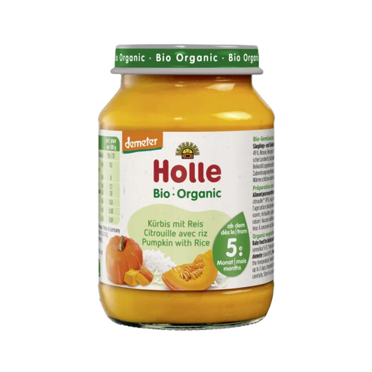 Holle Organic Pumpkin with Rice Puree 190 g