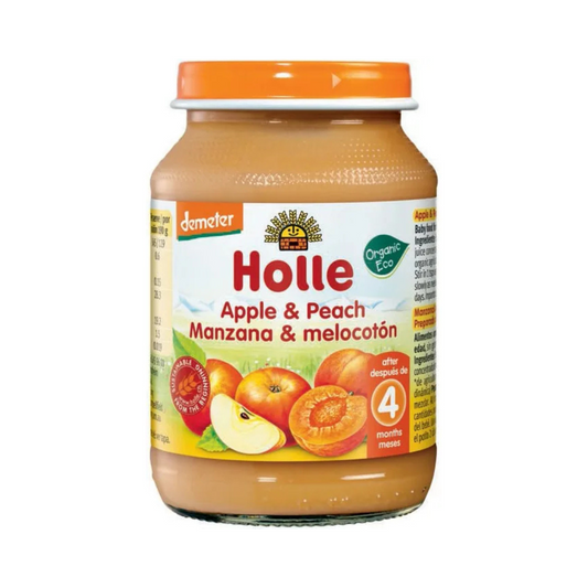 Holle Organic Apple & Peach Purée 190 g