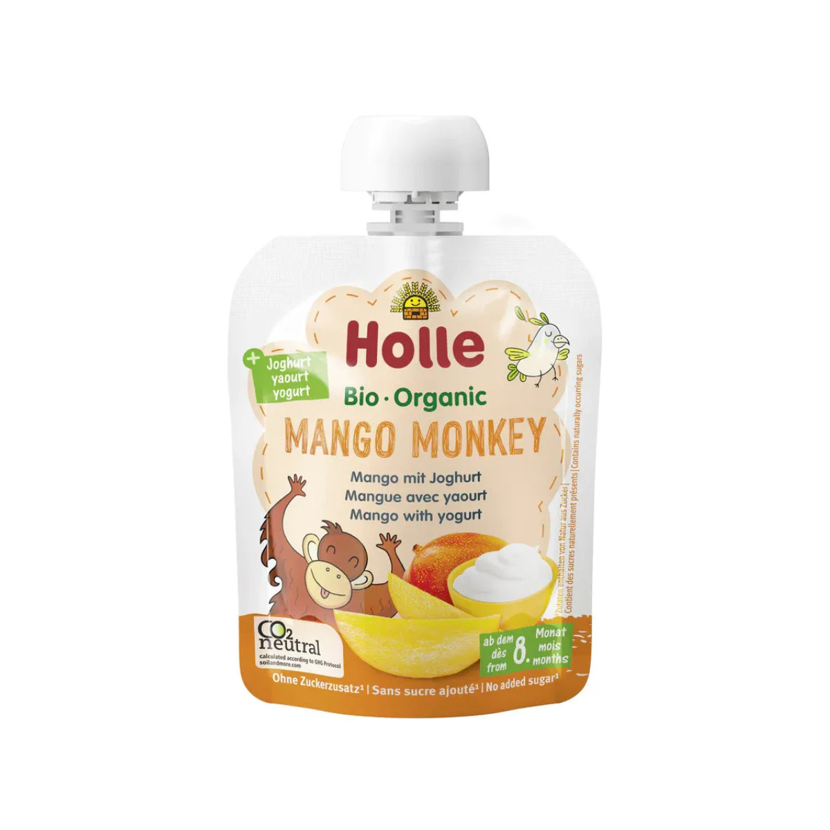 Holle Organic Mango & Yoghurt Purée "Mango Monkey" 85 g