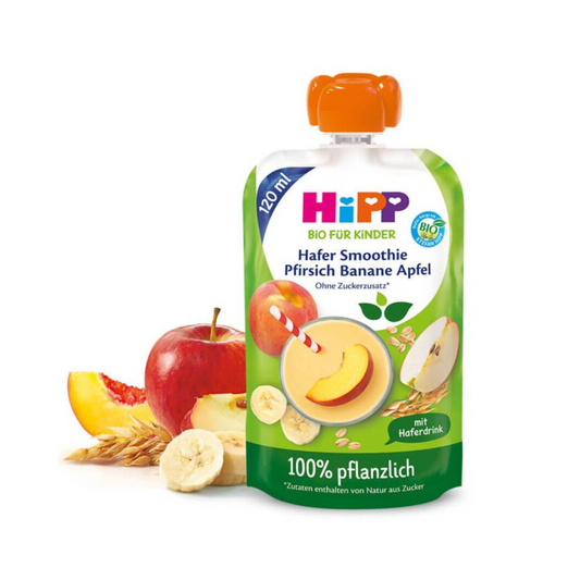 Hipp Organic Peach Banana Apple Oat Smoothie 120 ml
