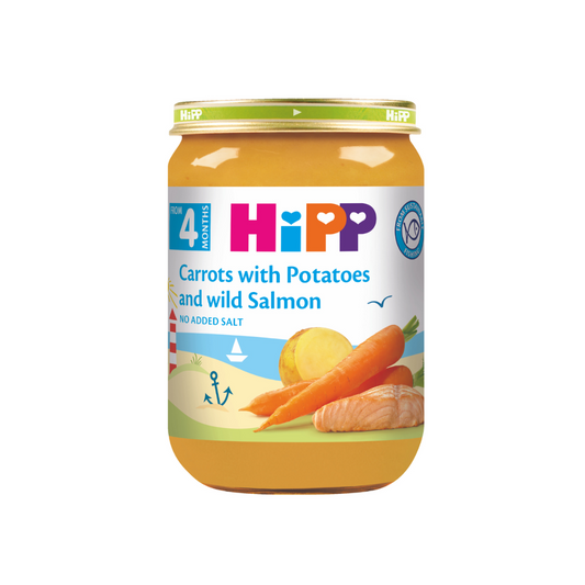HiPP Carrots with Potatoes and Wild Salmon Puree 190 g