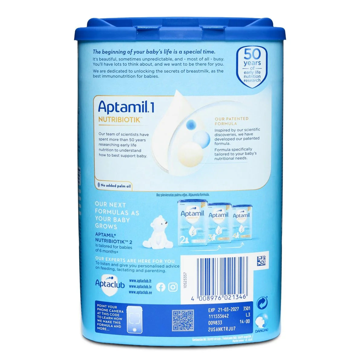 Aptamil Stage 1 Nutri-Biotik Formula 800g