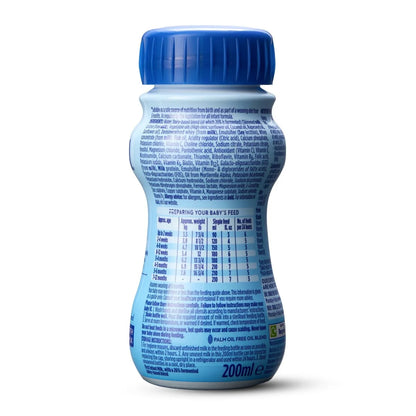 Aptamil Stage 1 Ready to Feed Baby Formula 400ml (2 x 200ml)