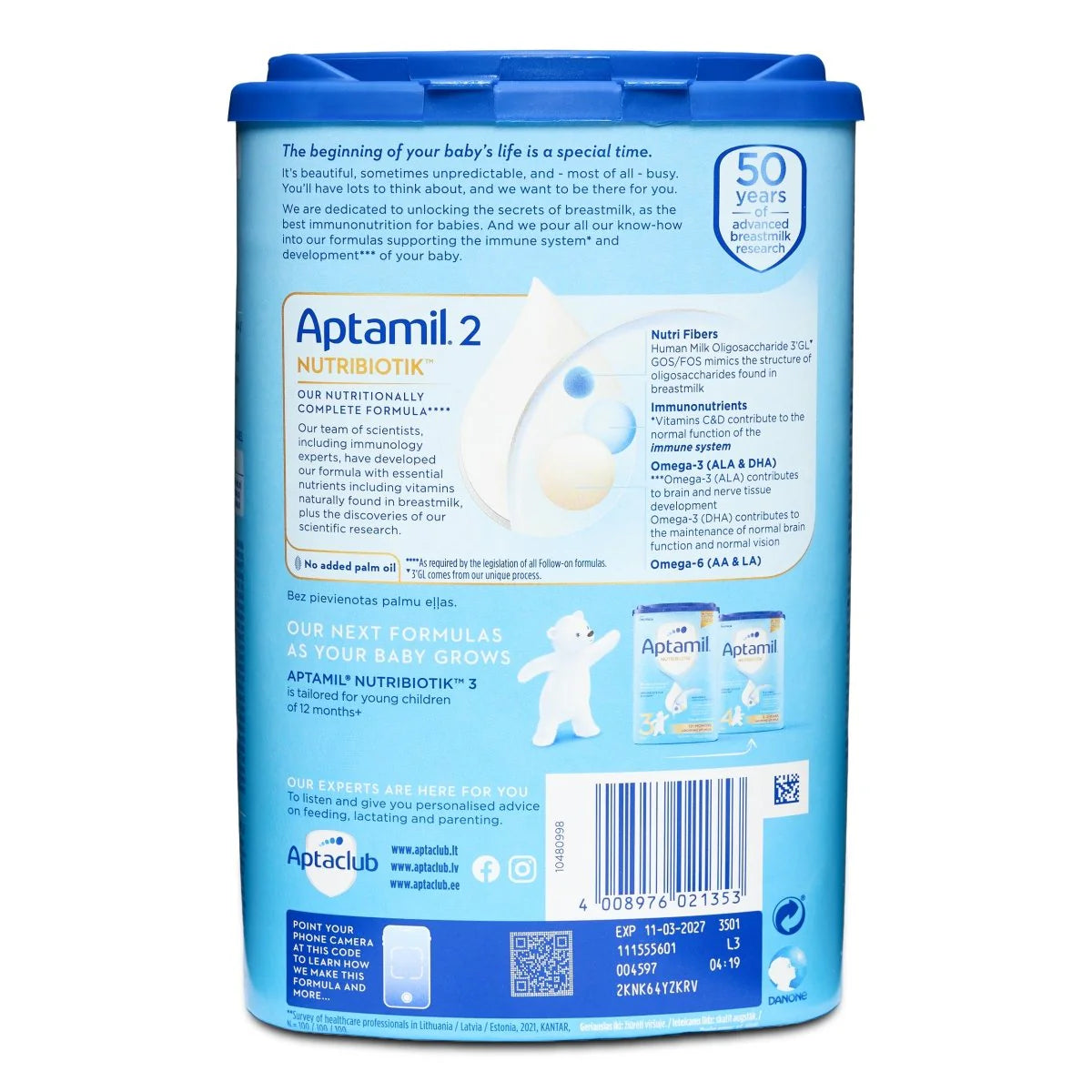 Aptamil Stage 2 Nutri-Biotik Formula 800g