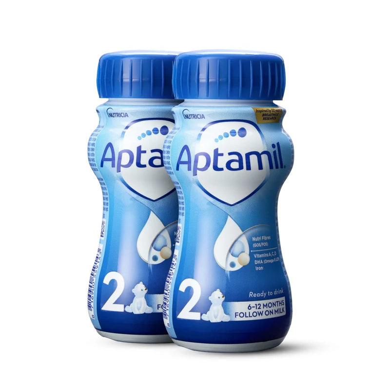 Aptamil Stage 2 Ready to Feed Formula 400ml (2 x 200 ml)